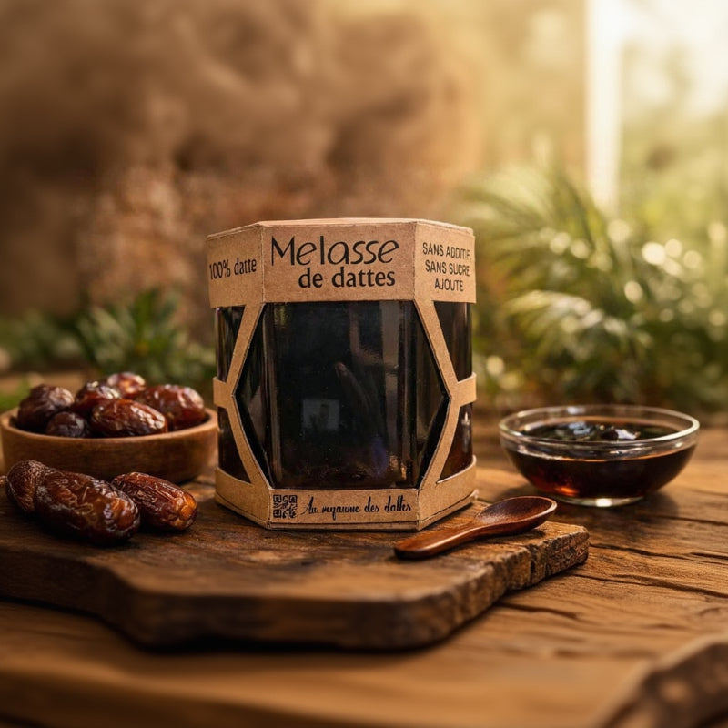 Mélasse de Datte Naturelle - Sirop de Dattes 100% Pur