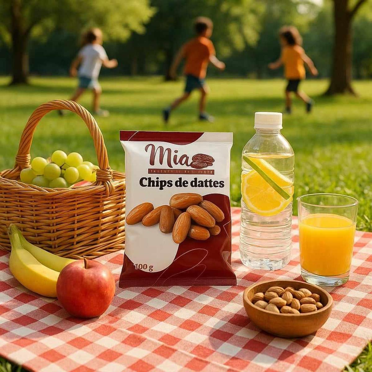 Chips de Dattes Croustillantes - Snack Naturel et Sain