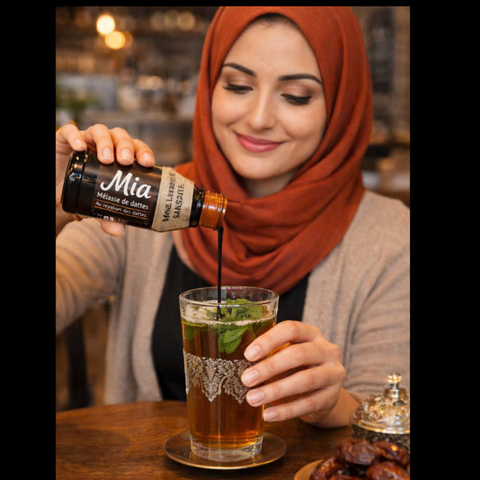 Mélasse de Datte Naturelle - Sirop de Dattes 100% Pur