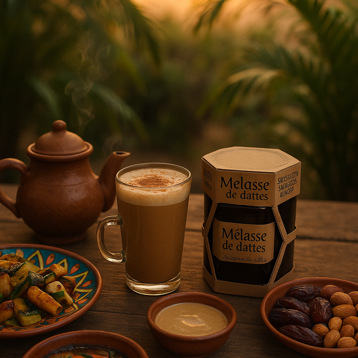 Mélasse de Datte Naturelle - Sirop de Dattes 100% Pur